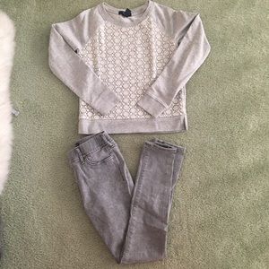 Gap Kids leggings and long sleeve shirt